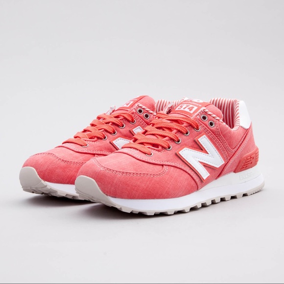 New Balance 574 Chambray Beach Coral NEW Sneakers - Picture 5 of 8